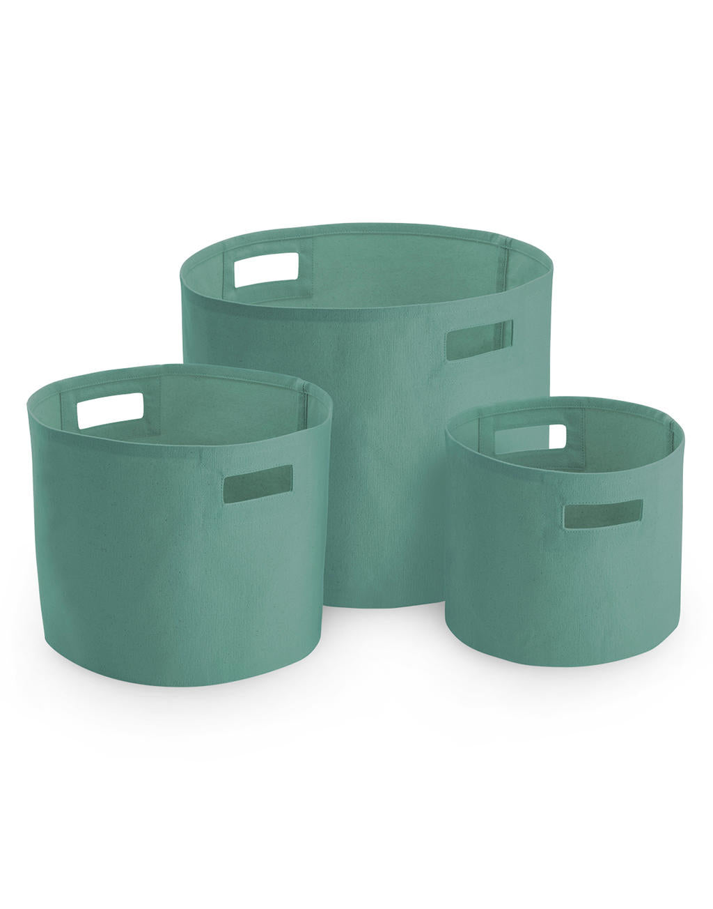 Canvas Storage Tubs in Farbe Natural