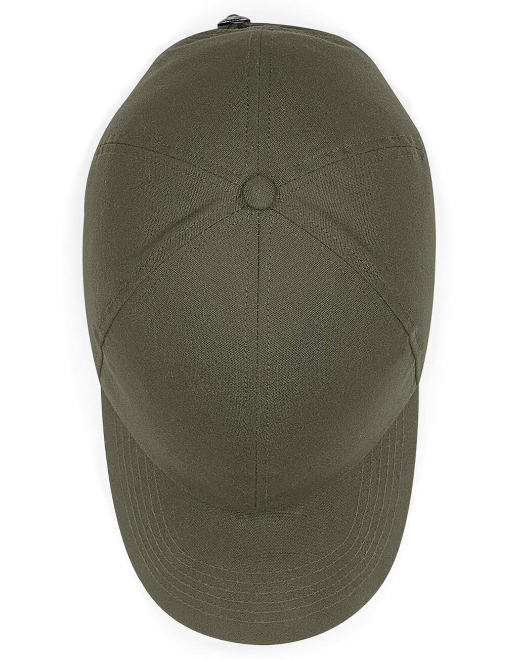 Organic Cotton 6 Panel Cap in Farbe Black