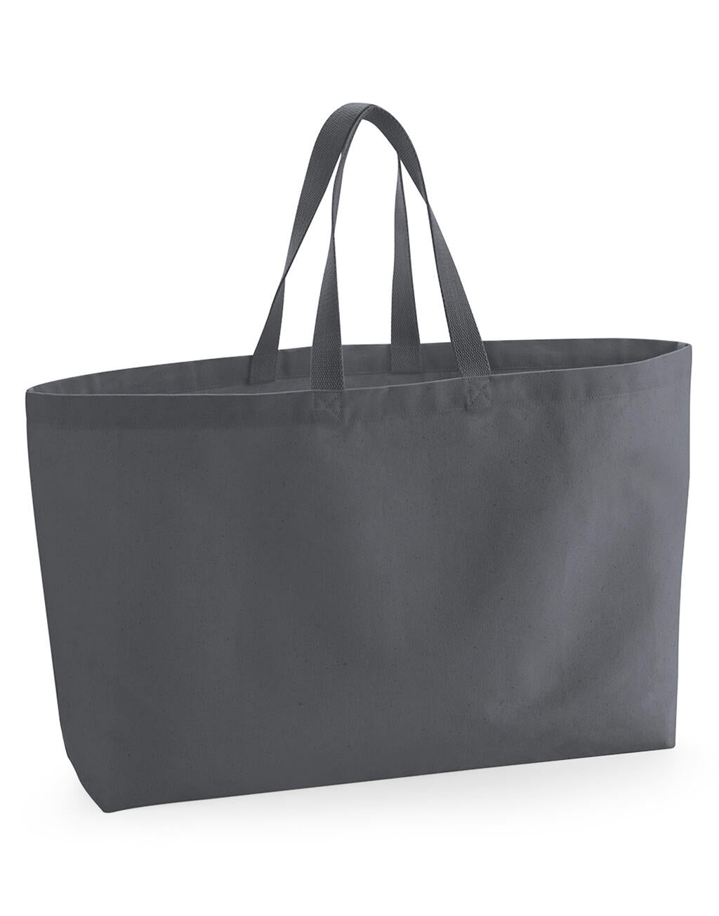 Oversized Canvas Tote Bag in Farbe Natural