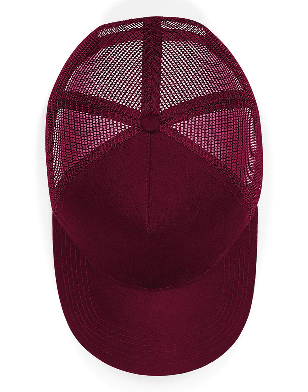 Suede Snapback Trucker in Farbe Black
