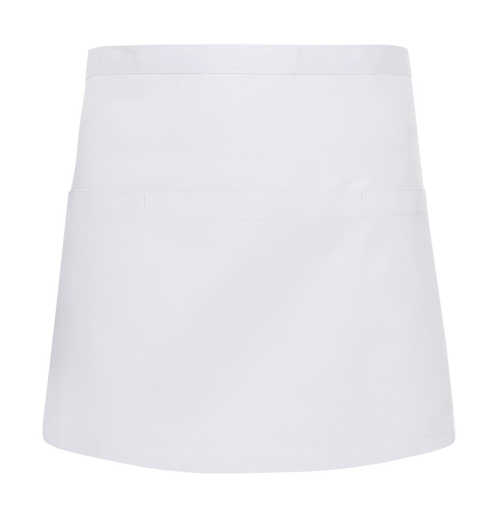 Waist Apron Basic with Pockets in Farbe White
