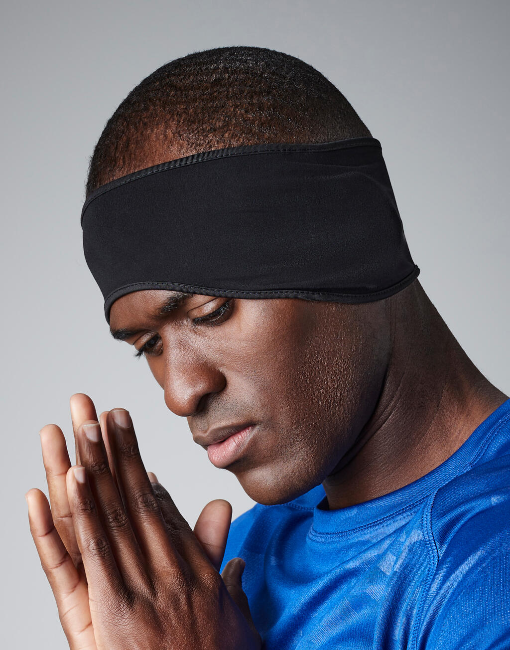 Softshell Sports Tech Headband in Farbe Black