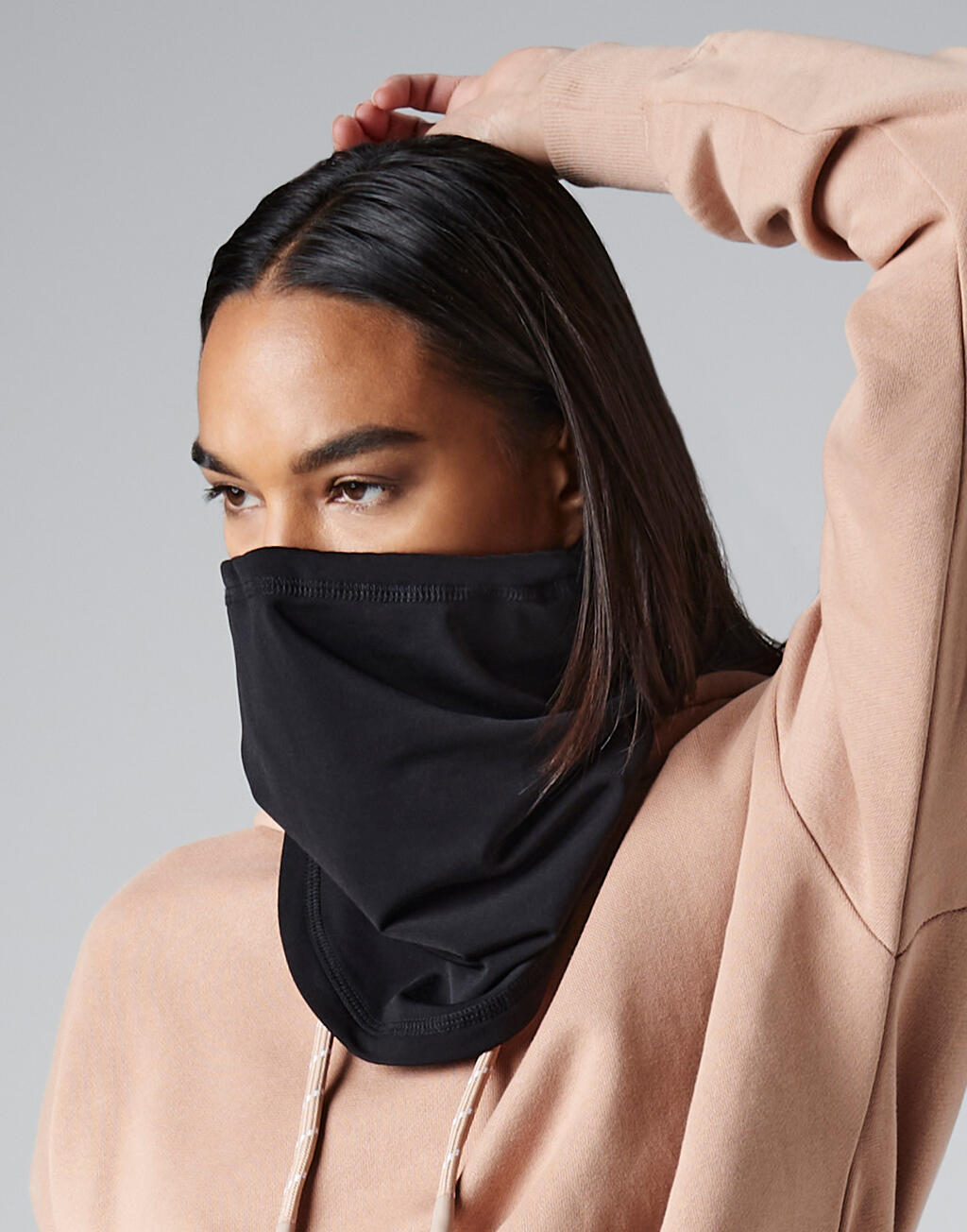 Softshell Sports Tech Neck Warmer in Farbe Black