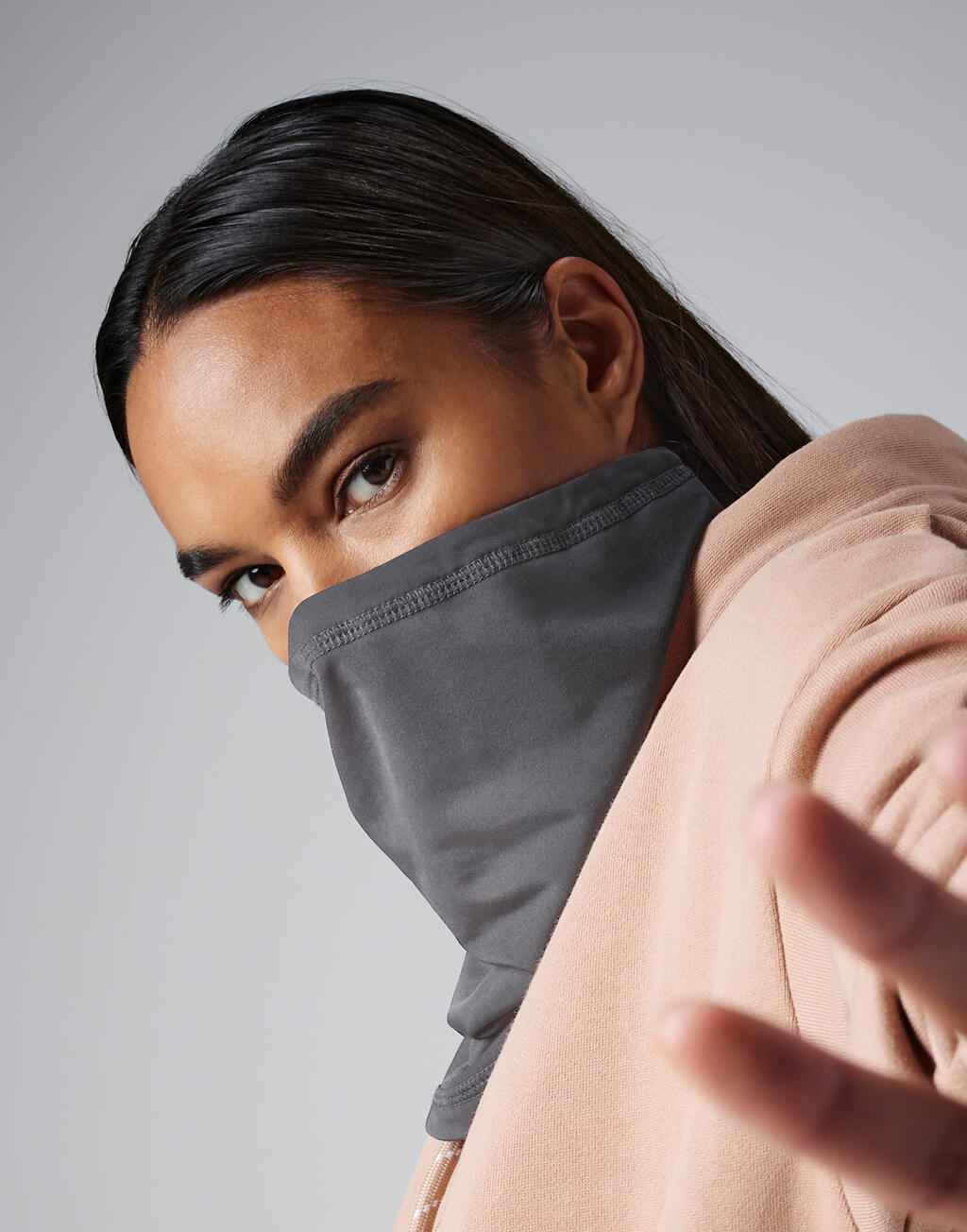 Softshell Sports Tech Neck Warmer in Farbe Black