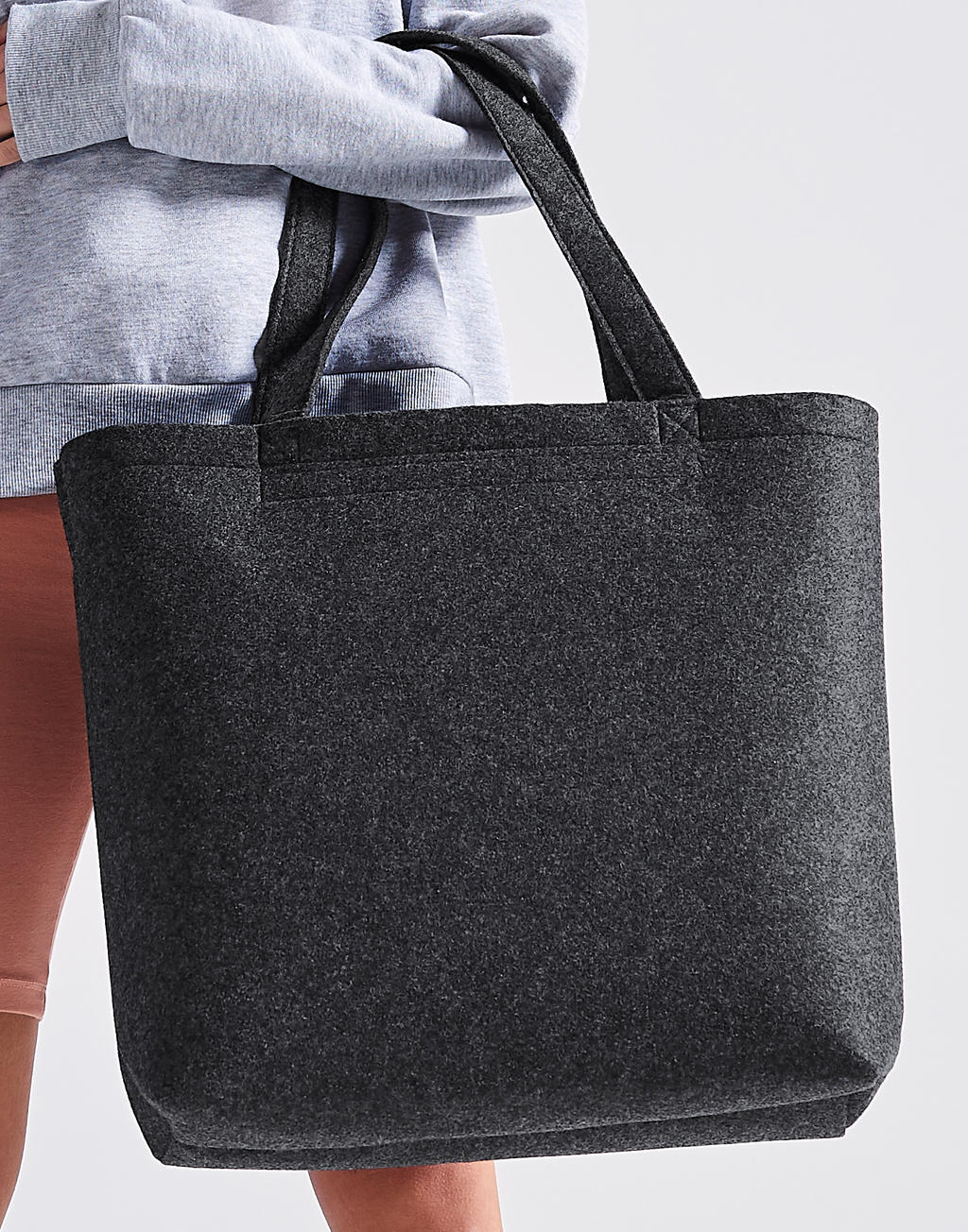 Felt Shopper in Farbe Charcoal Melange
