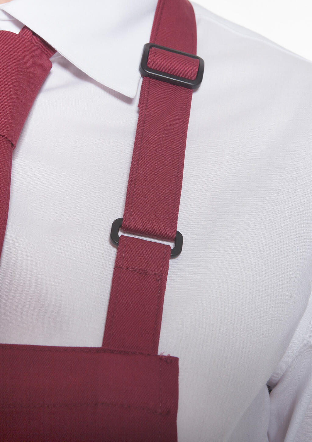 Bib Apron Basic with Pocket in Farbe White