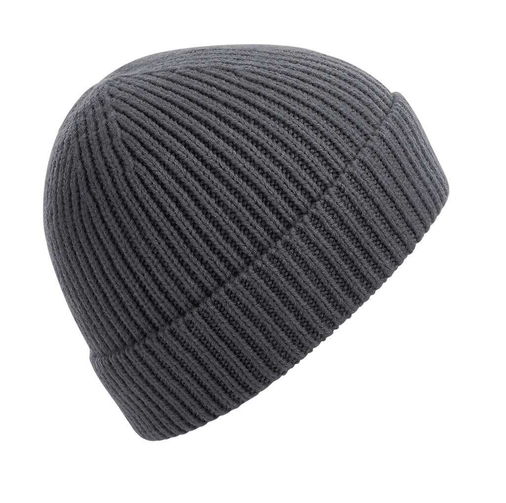 Engineered Knit Ribbed Beanie in Farbe Graphite Grey