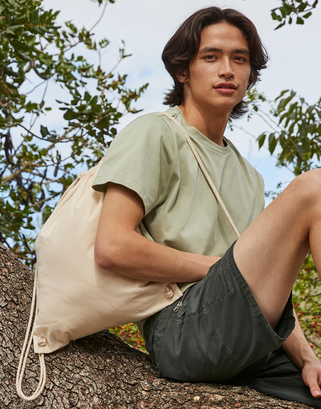 Recycled Cotton Gymsac in Farbe Natural