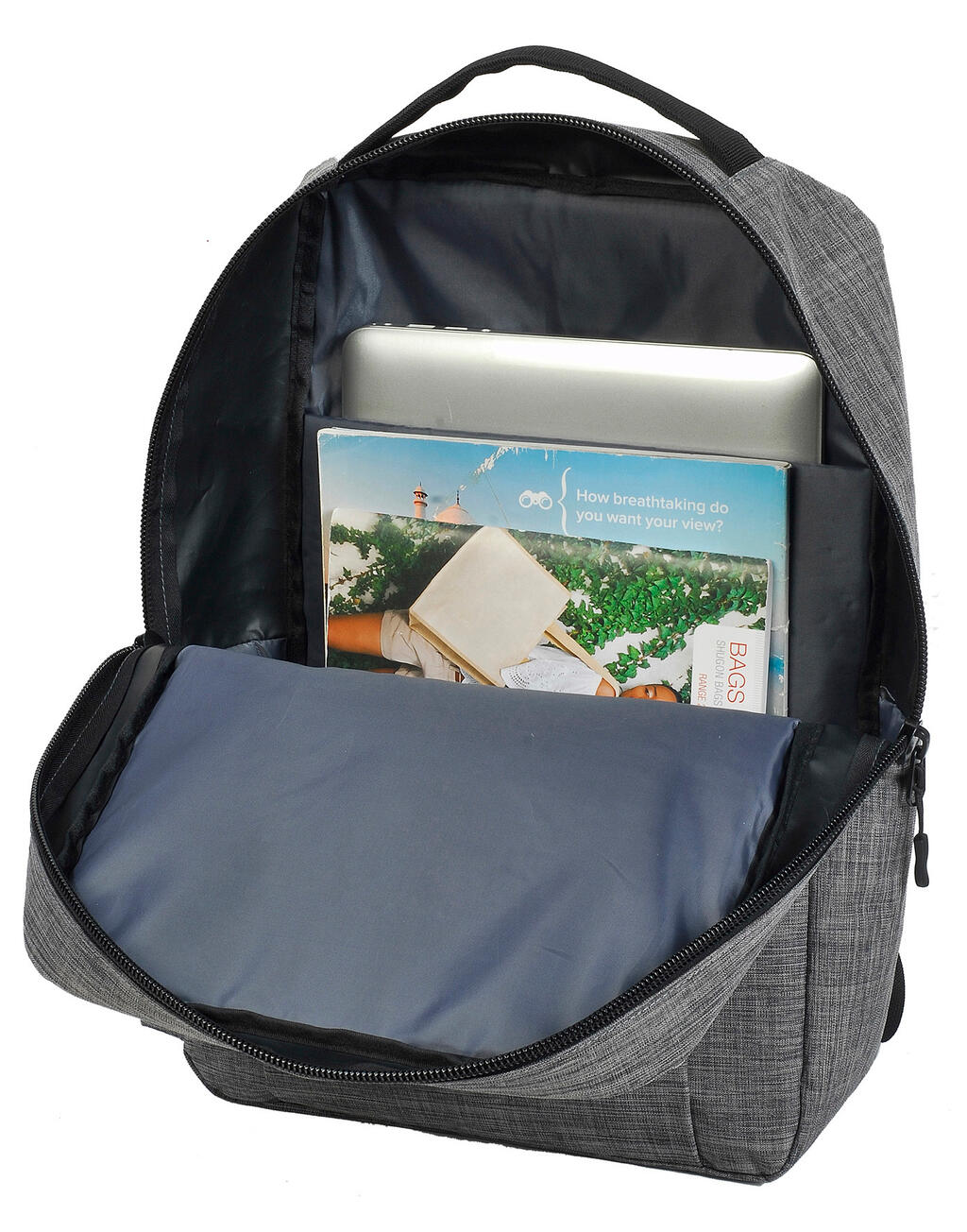 Sembach Basic Laptop Backpack in Farbe Black Melange