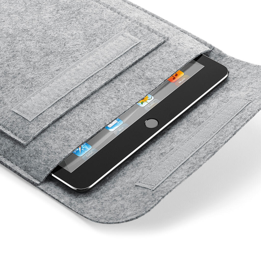 Felt iPad® Slip in Farbe Charcoal Melange