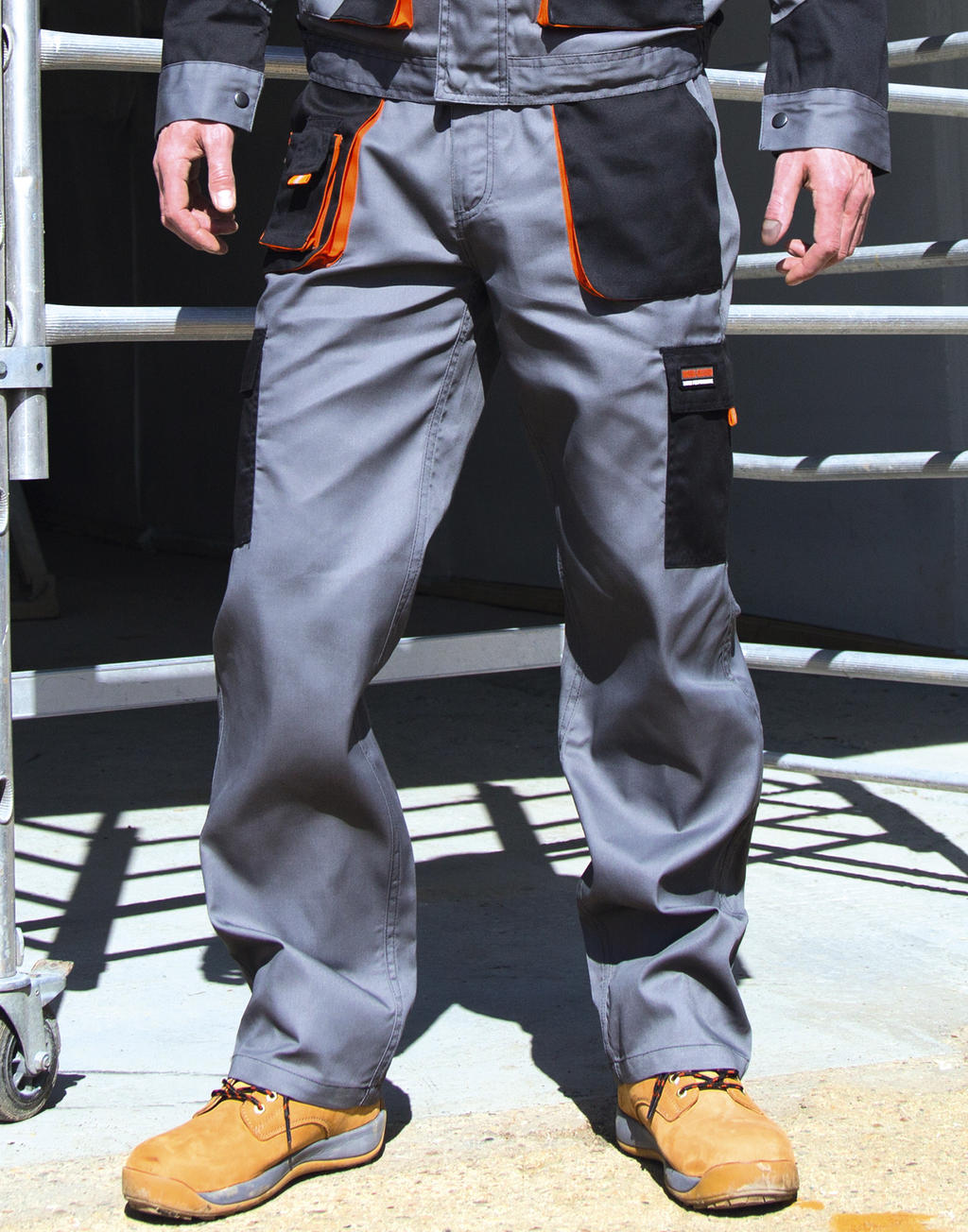 LITE Trouser in Farbe Grey/Black/Orange