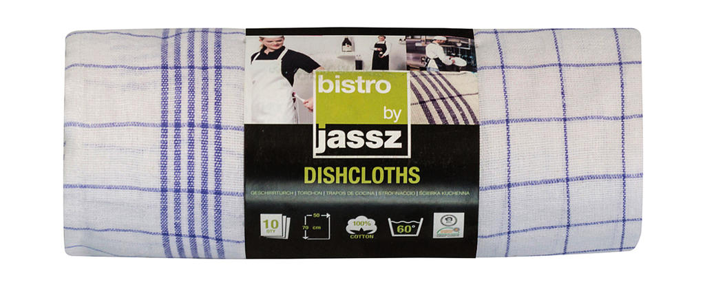 Dishcloth Milan (10-Pack) in Farbe White/Blue