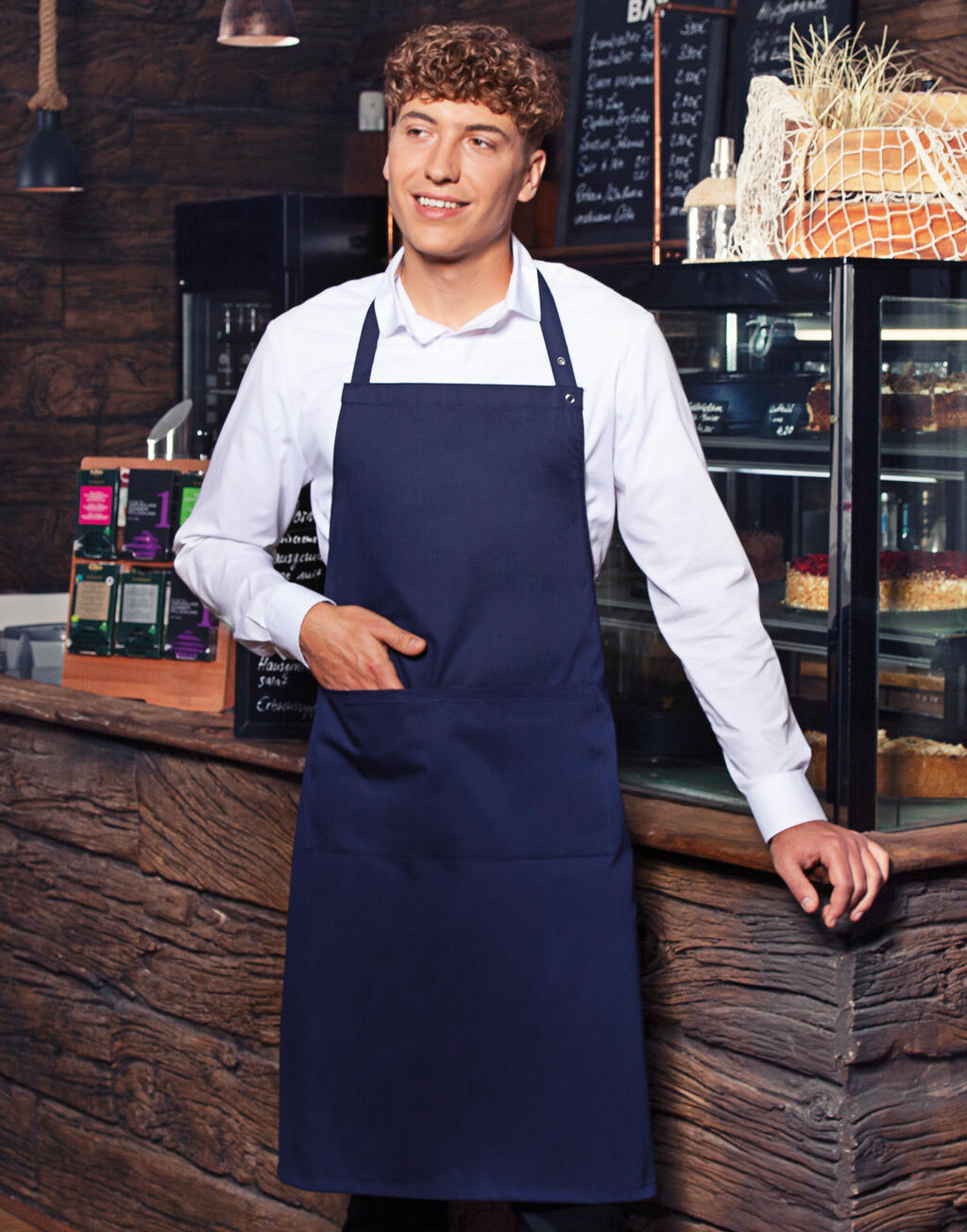 Bib Apron Teneriffa in Farbe White