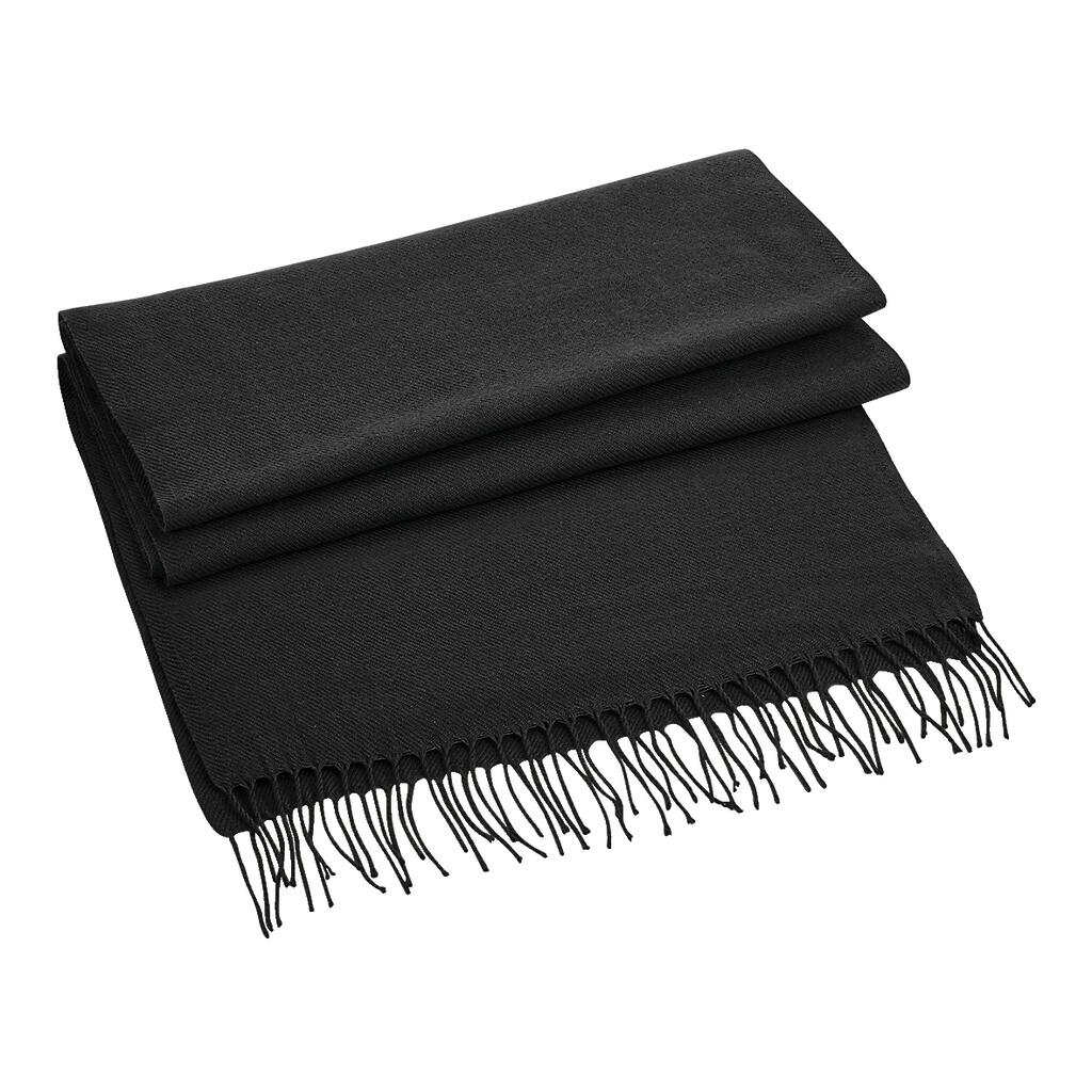 Classic Woven Scarf in Farbe Black