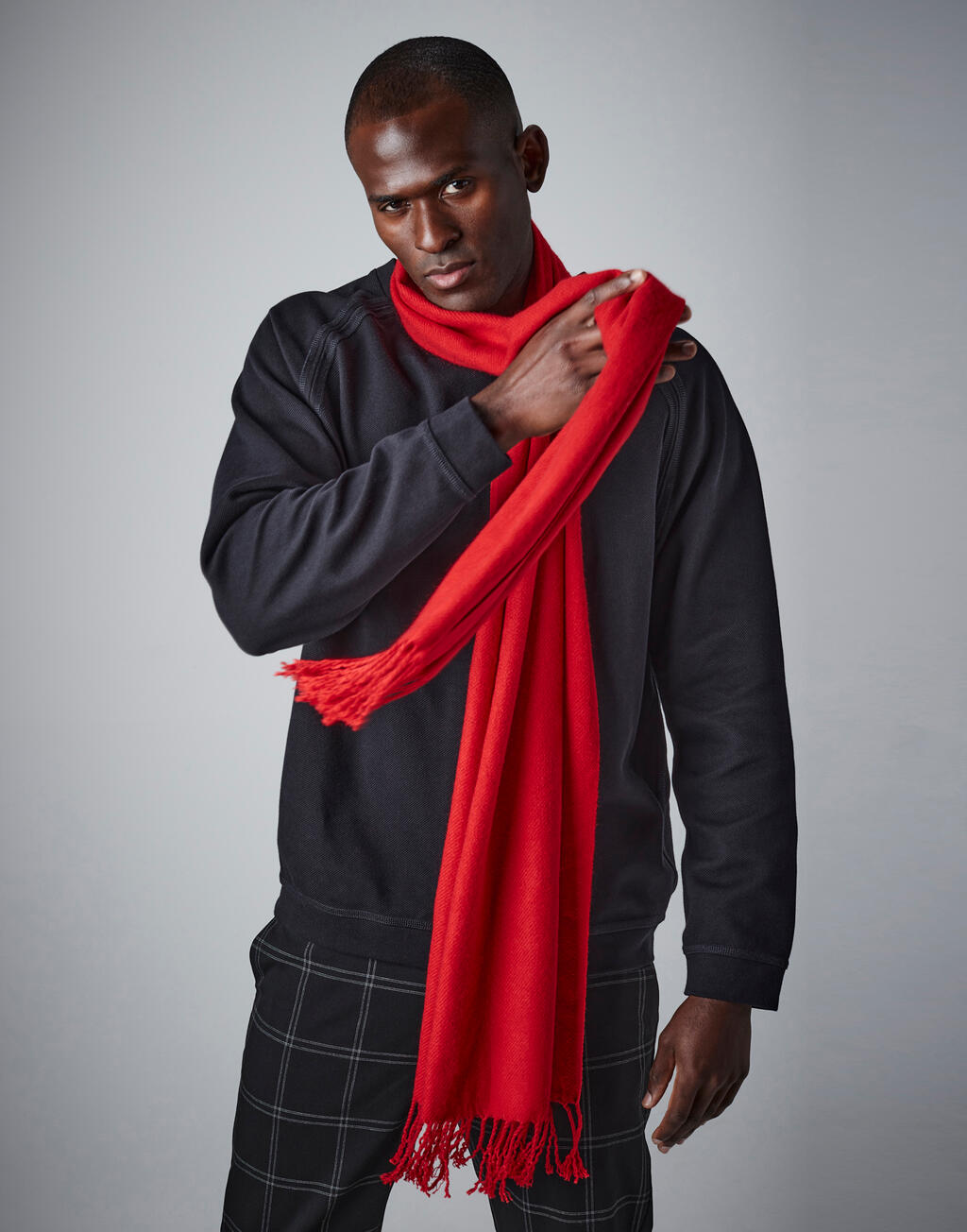 Classic Woven Scarf in Farbe Biscuit