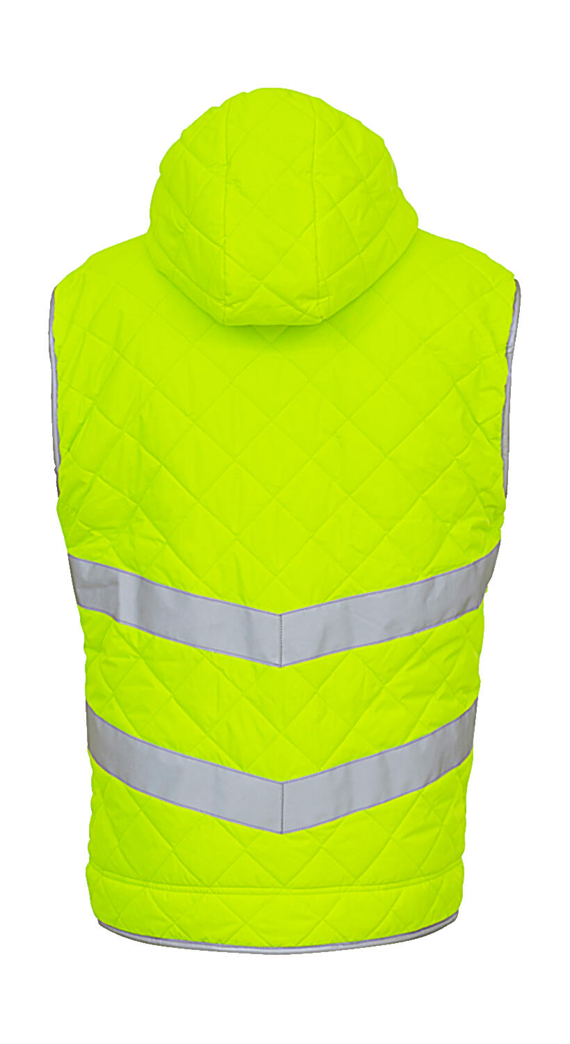 Fluo Kensington Hooded Gilet in Farbe Fluo Orange
