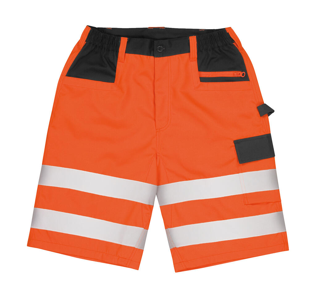 Safety Cargo Shorts in Farbe Fluorescent Orange