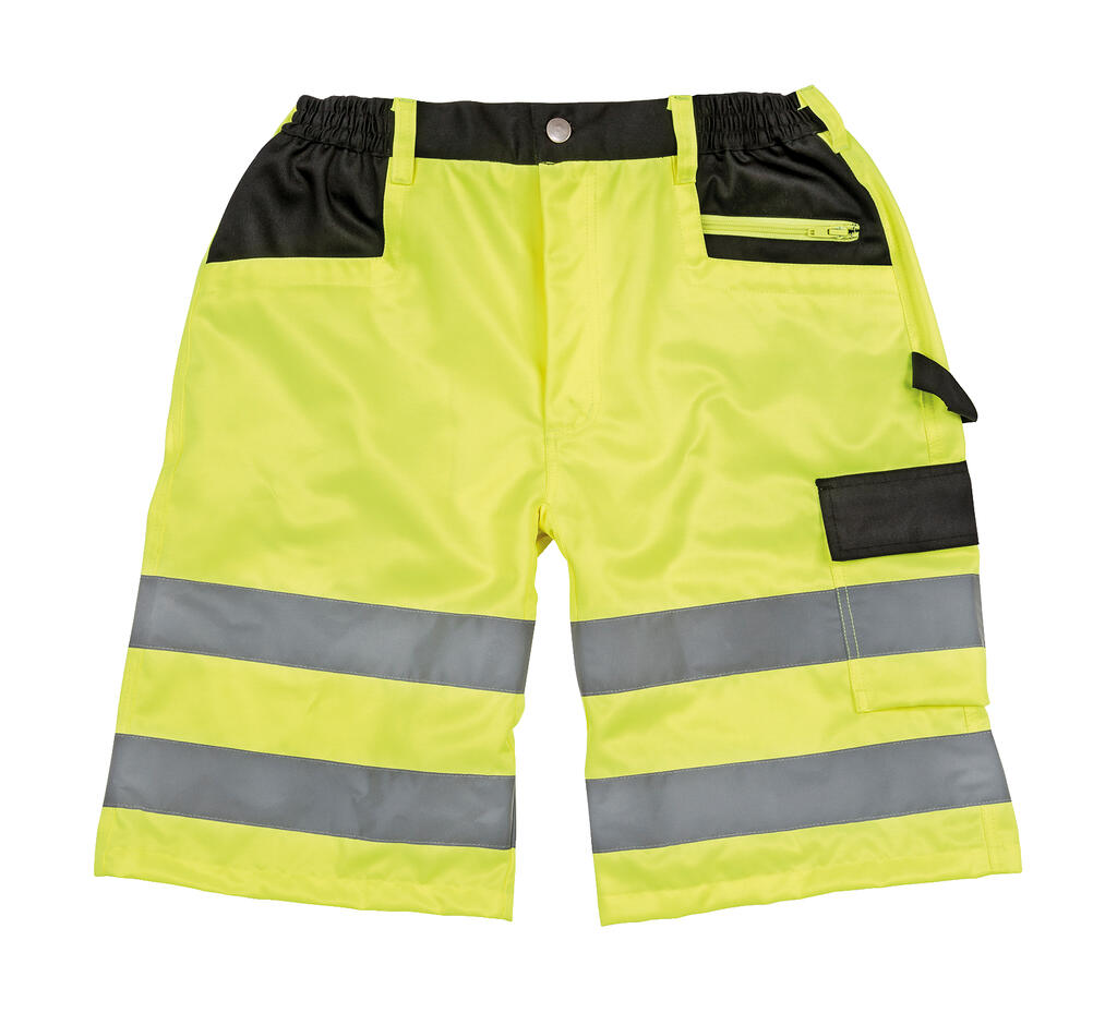 Safety Cargo Shorts in Farbe Fluorescent Yellow