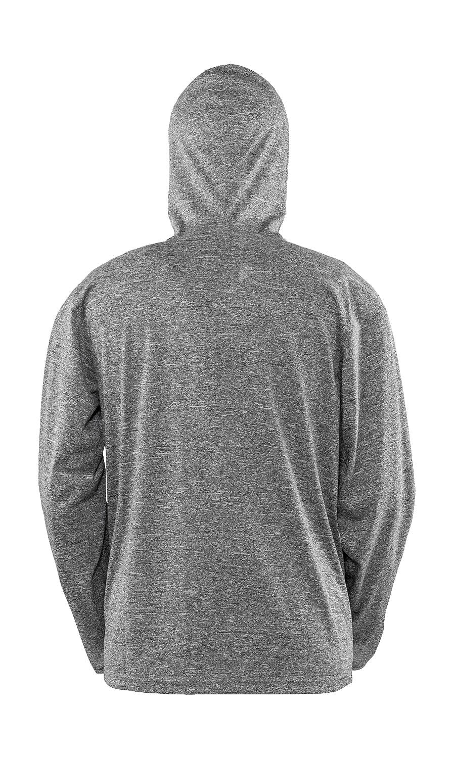 Women's Hooded Tee-Jacket in Farbe Marl Grey