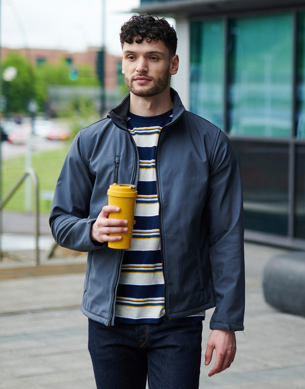 Ablaze 3 Layer Softshell Jacket in Farbe Black/Black