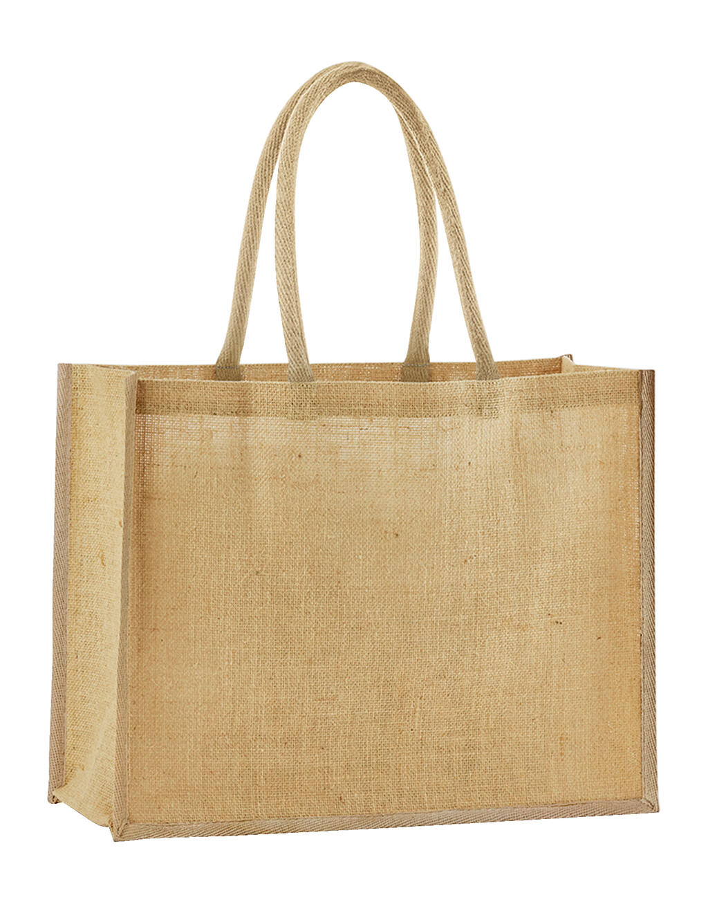 Natural Starched Jute Classic Shopper - ShirtStore