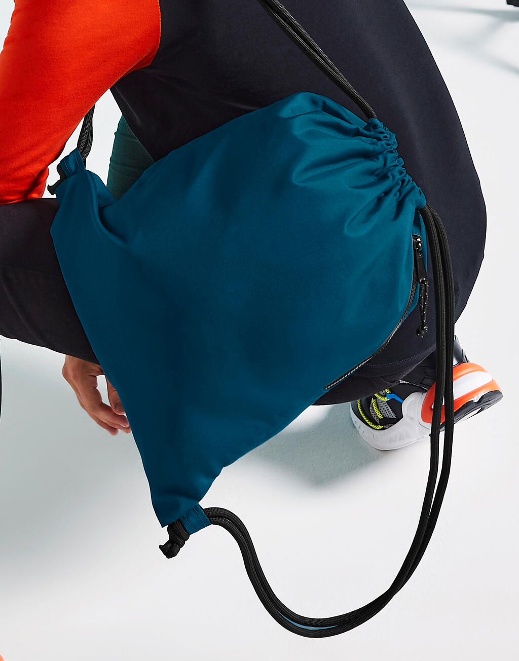 Recycled Gymsac in Farbe Black