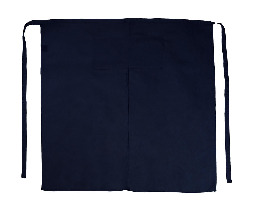 Berlin Long Bistro Apron with Vent and Pocket in Farbe Navy