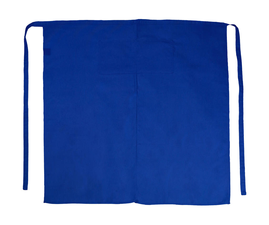 Berlin Long Bistro Apron with Vent and Pocket in Farbe Royal