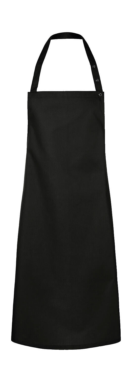 Bib Apron Press Stud Santorini in Farbe Black