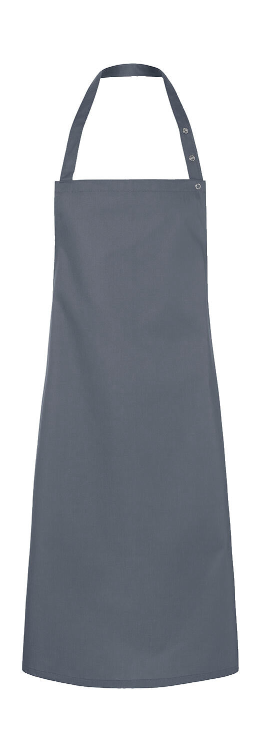 Bib Apron Press Stud Santorini in Farbe Anthracite