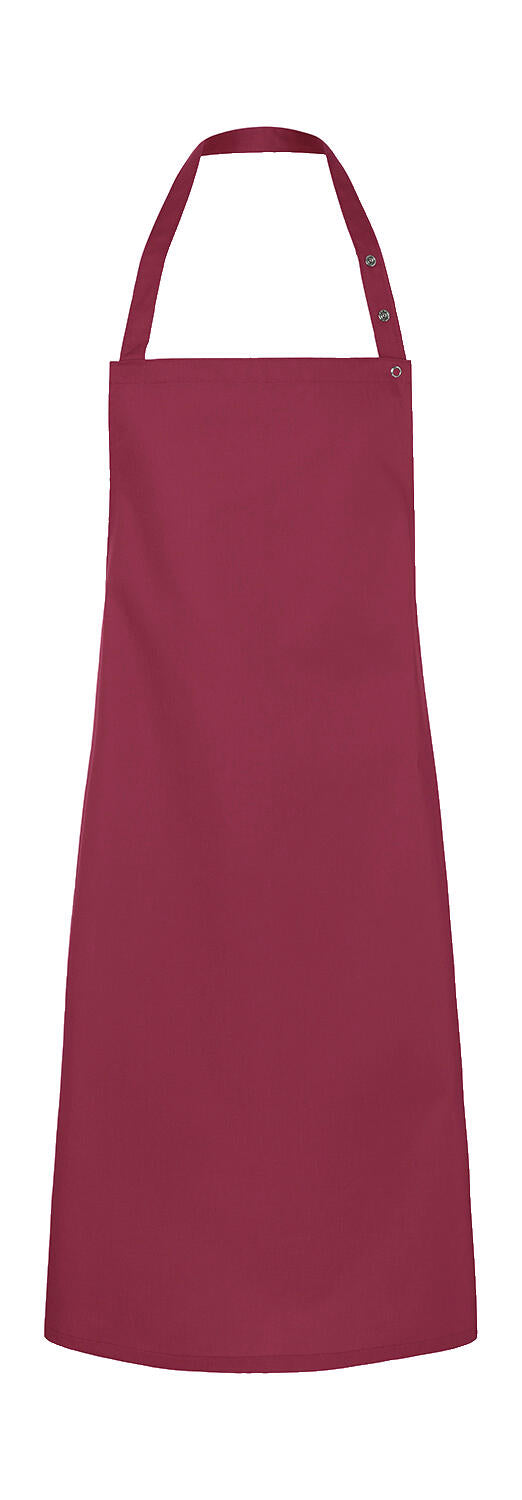Bib Apron Press Stud Santorini in Farbe Dark Red