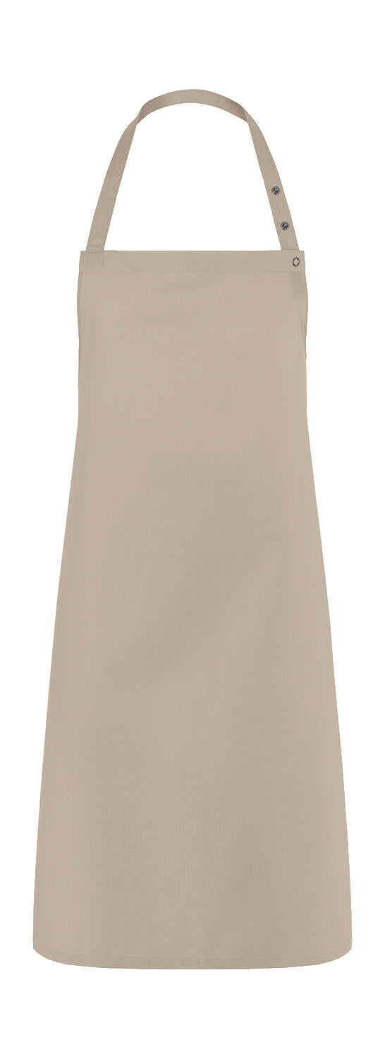 Bib Apron Press Stud Santorini in Farbe Sand
