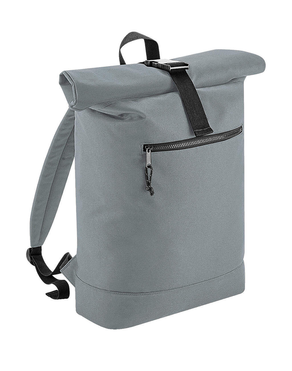 Recycled Roll-Top Backpack in Farbe Pure Grey