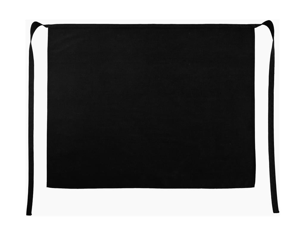 Rome Medium Length Bistro Apron in Farbe Black