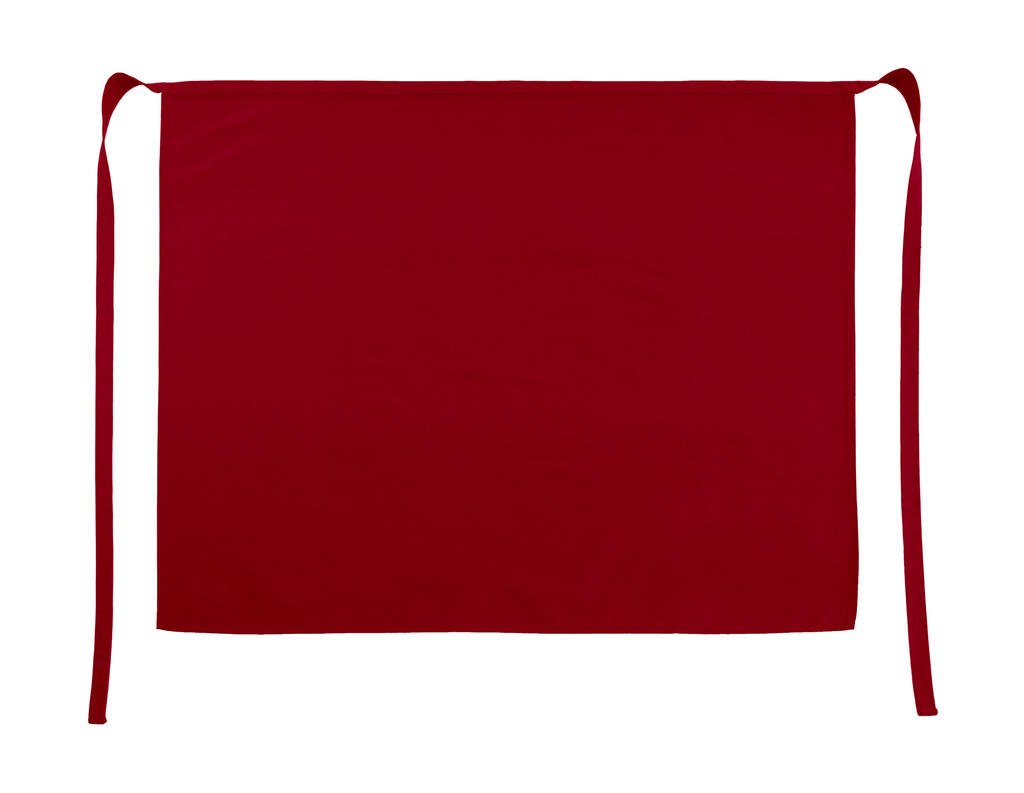 Rome Medium Length Bistro Apron in Farbe Red