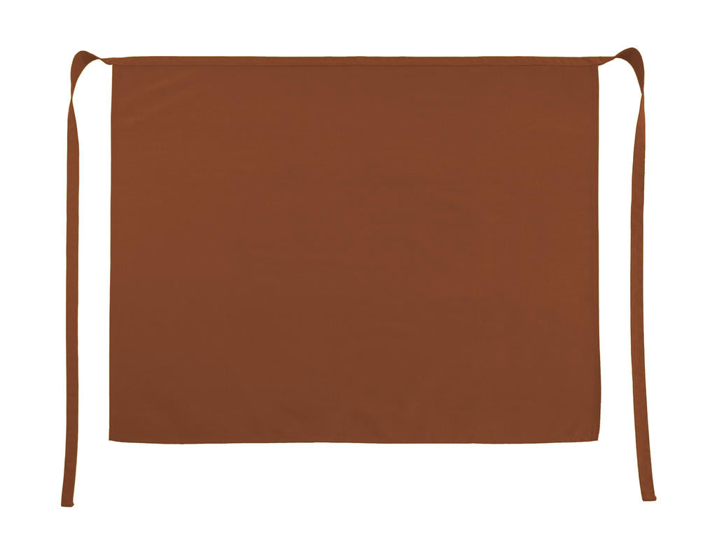 Rome Medium Length Bistro Apron in Farbe Burnt Orange