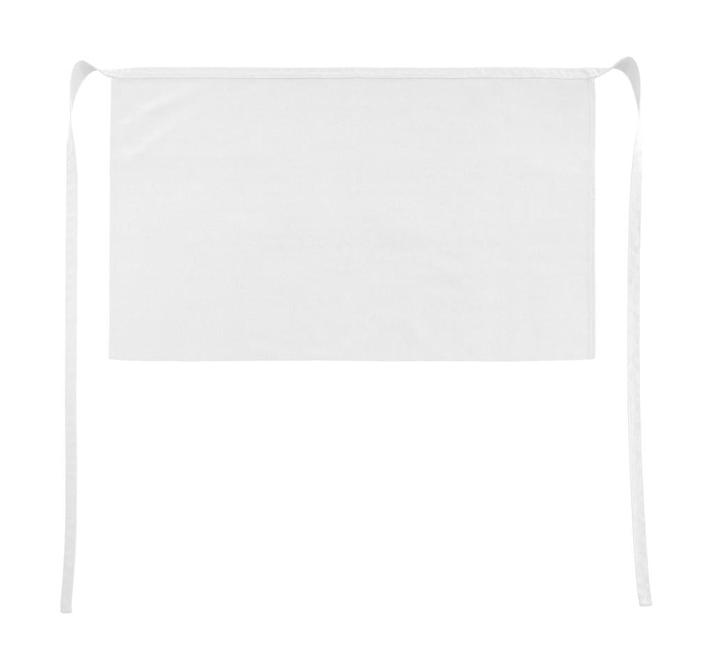 Brussels Short Bistro Apron in Farbe White