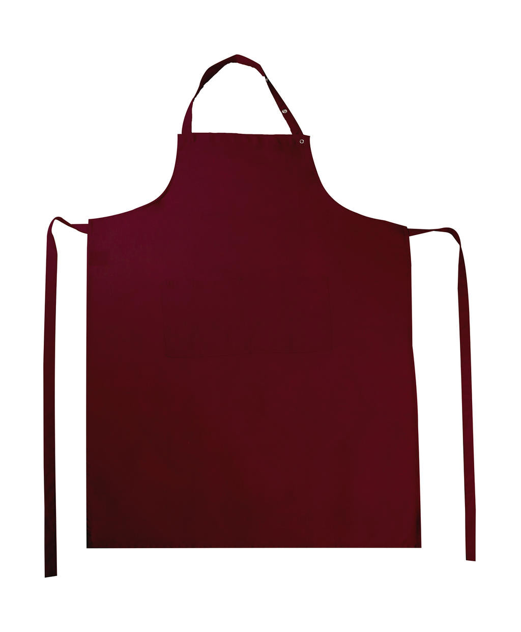 Amsterdam Bib Apron with Pocket in Farbe Burgundy