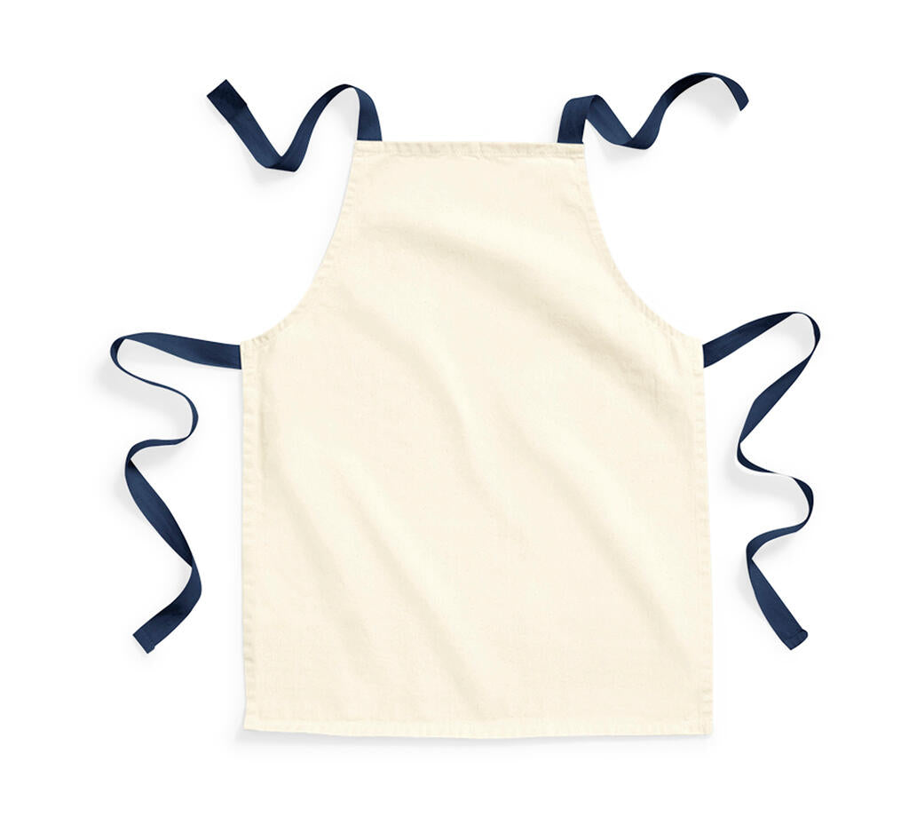 FairTrade Cotton Junior Craft Apron in Farbe Natural/French Navy