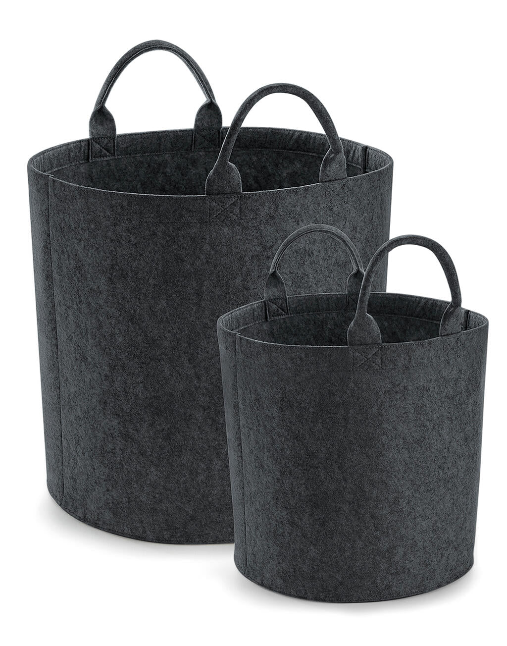 Felt Trug in Farbe Charcoal Melange