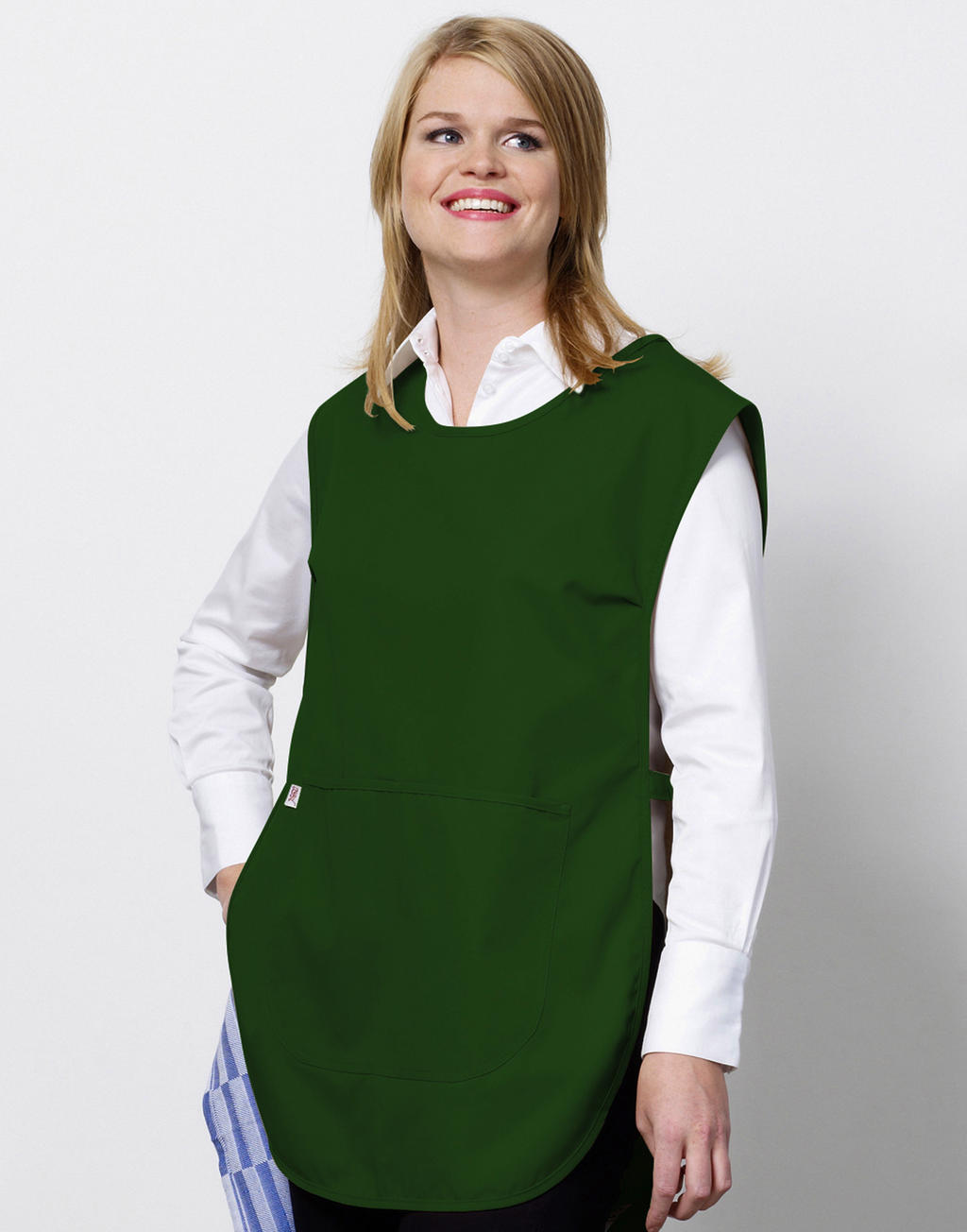 Madrid Women’s Cobbler Apron in Farbe White