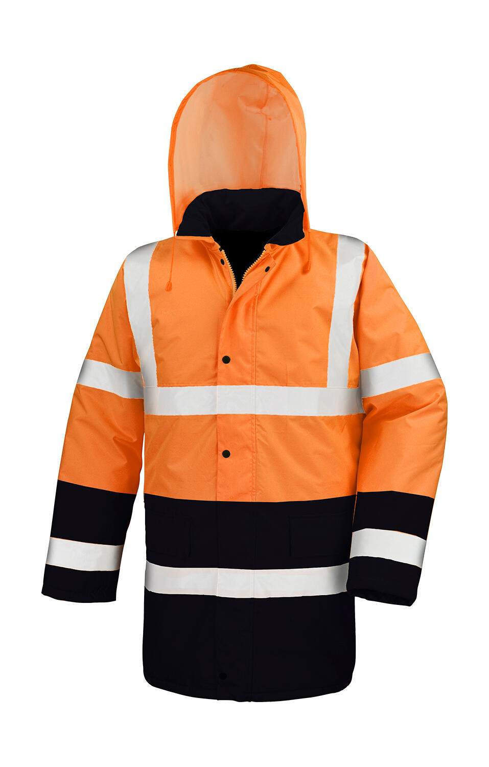 Core Motorway 2-Tone Safety Coat in Farbe Fluorescent Orange/Black
