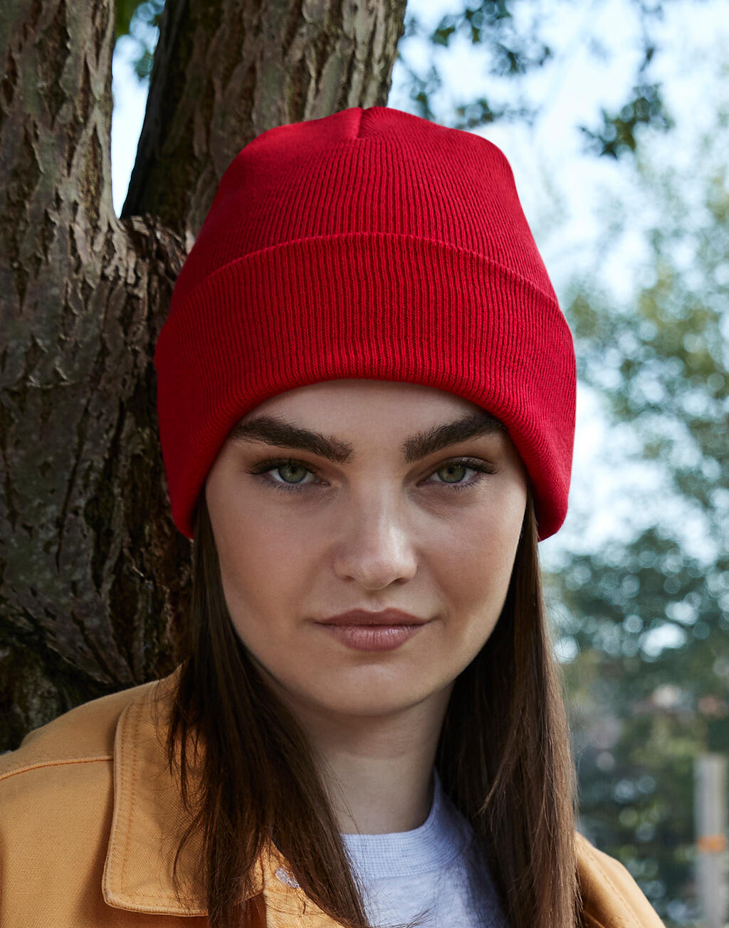 Organic Cotton Original Cuffed Beanie in Farbe Black