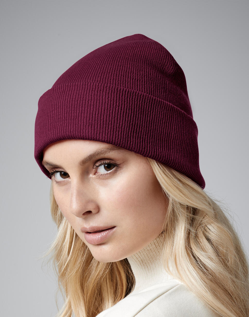 Organic Cotton Original Cuffed Beanie in Farbe Black