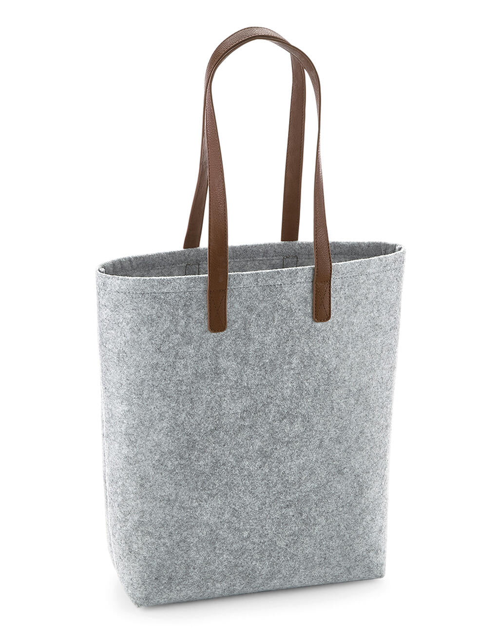 Premium Felt Tote in Farbe Charcoal Melange/Black