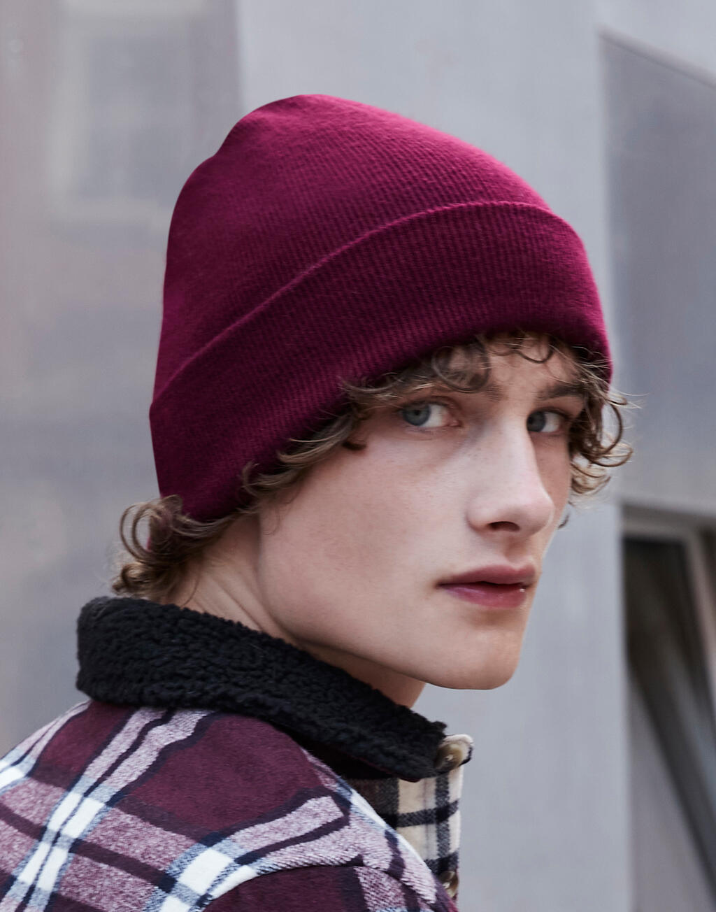Recycled Original Cuffed Beanie in Farbe Black