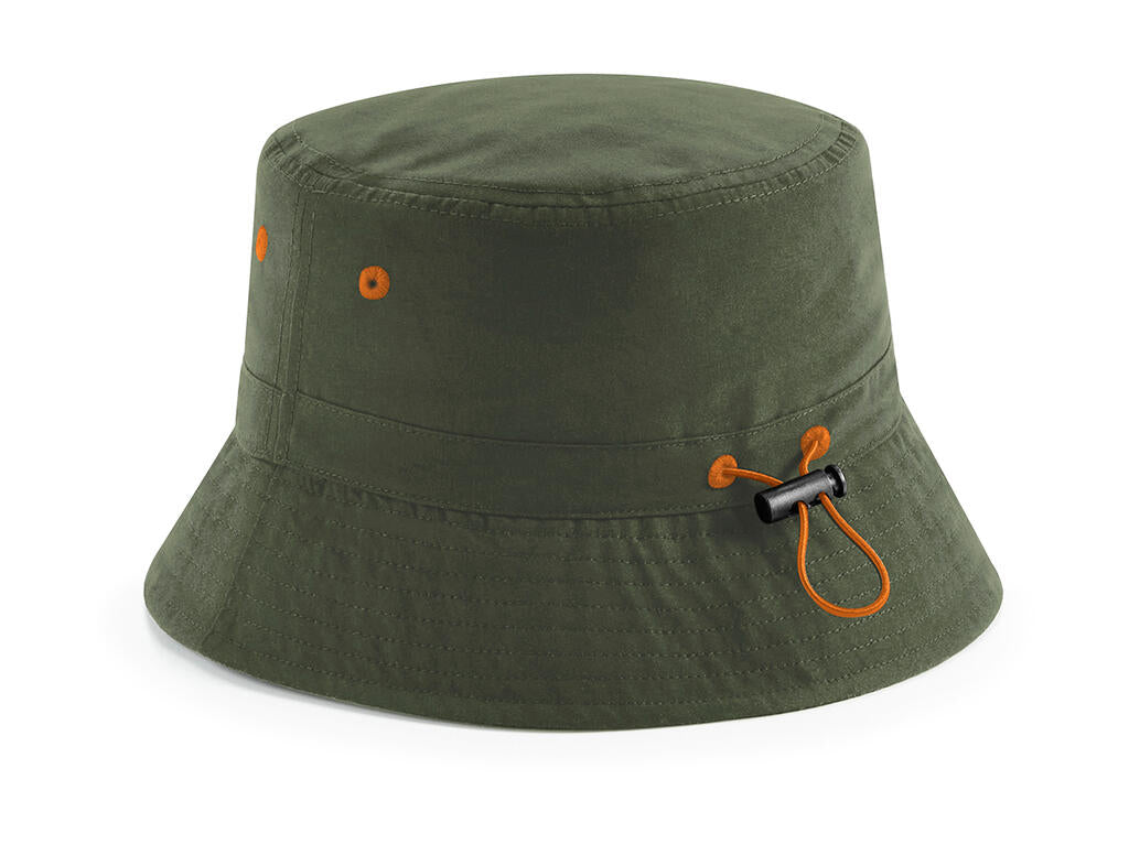Recycled Polyester Bucket Hat in Farbe Black