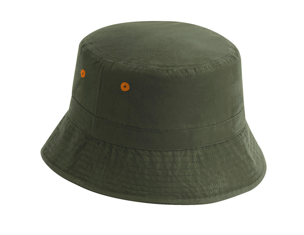 Recycled Polyester Bucket Hat in Farbe Olive Green