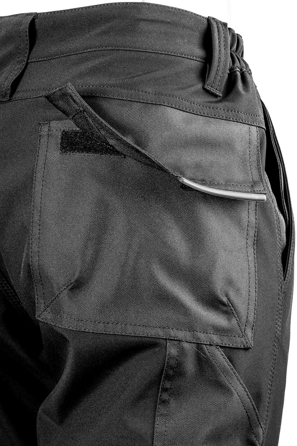 Slim Softshell Work Trousers in Farbe Black