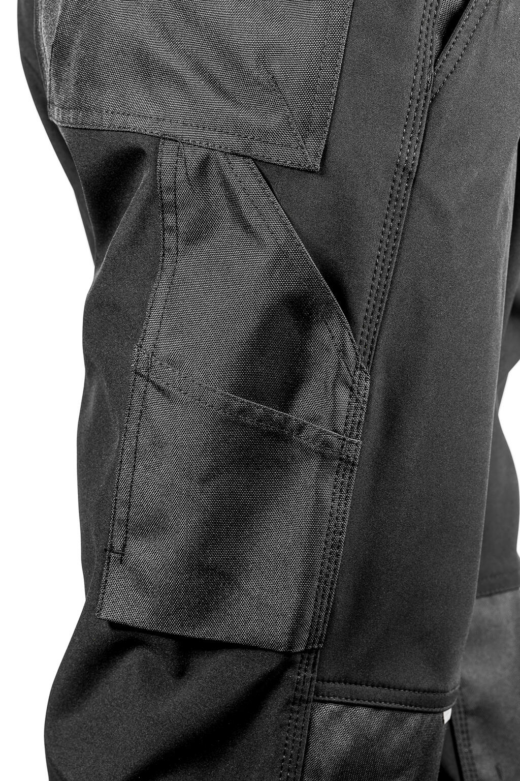 Slim Softshell Work Trousers in Farbe Black